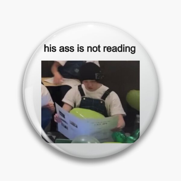 Artikelvorschau, Stray Kids Bangchan „Er liest nicht“-Meme entworfen und verkauft von hippoedcampus.