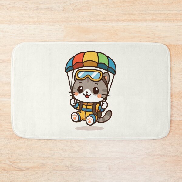 Item preview, Cute Skydiver Cat designed and sold by HoopeStylee.
