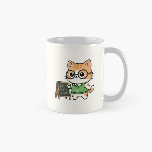 Item preview, Cute Chibi Math Teacher Cat designed and sold by HoopeStylee.
