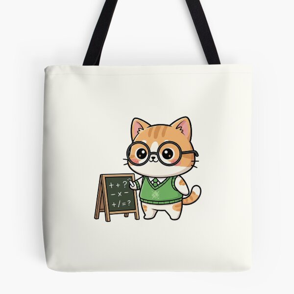 Item preview, Cute Chibi Math Teacher Cat designed and sold by HoopeStylee.