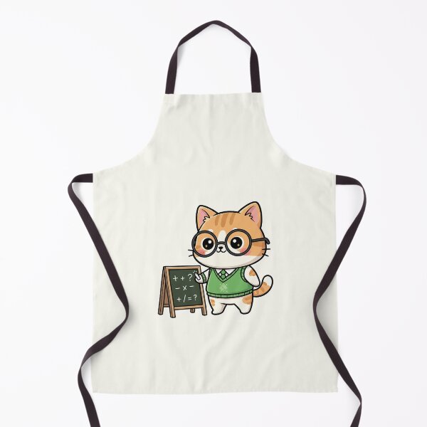 Item preview, Cute Chibi Math Teacher Cat designed and sold by HoopeStylee.