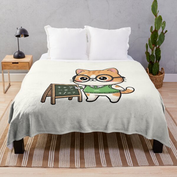 Item preview, Cute Chibi Math Teacher Cat designed and sold by HoopeStylee.