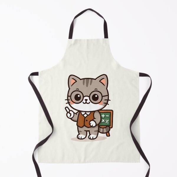 Item preview, Cute Chibi Math Teacher Cat designed and sold by HoopeStylee.