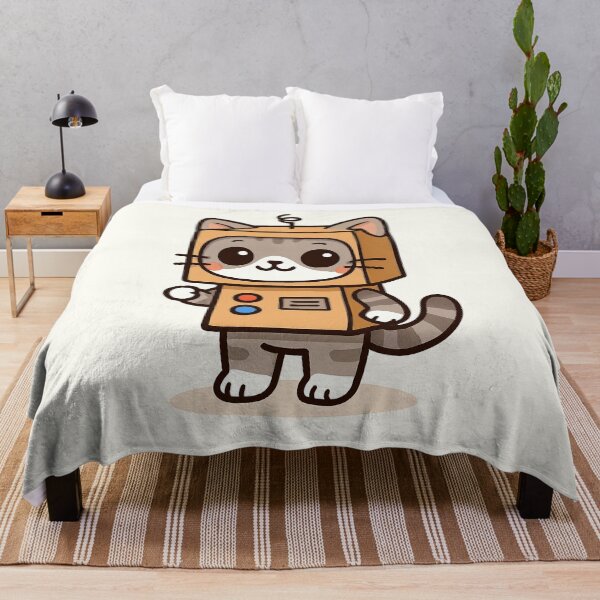 Item preview, Chibi Cat in Cardboard Robot Suit designed and sold by HoopeStylee.