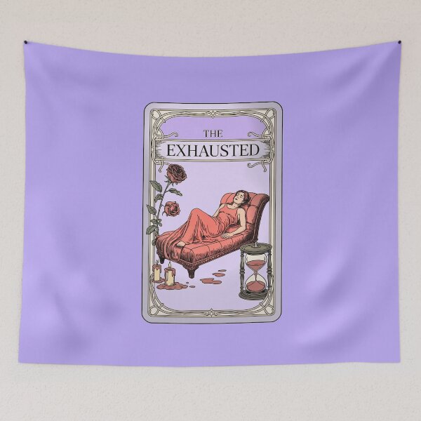 Item preview, FUNNY THE EXHAUSTED FICTIONAL TAROT CARD designed and sold by Greenbaby.