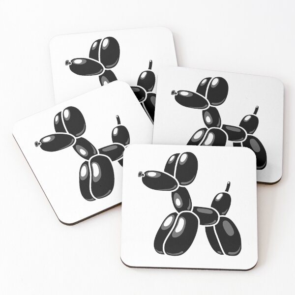 Item preview, Black cute balloon dog designed and sold by zuperelectracat.