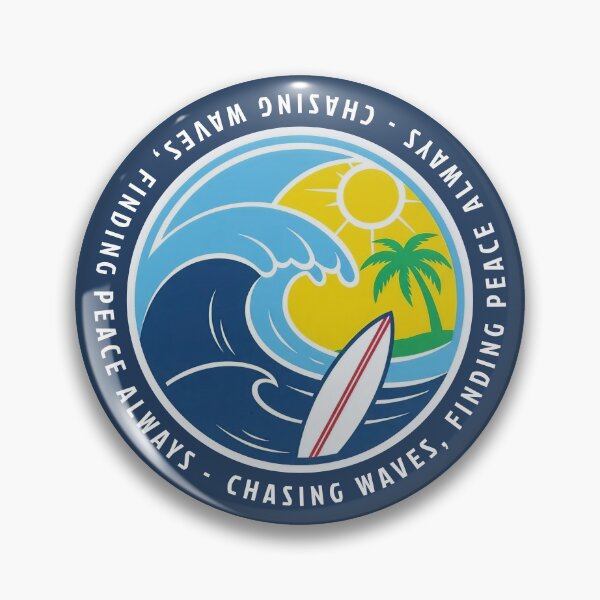 Item preview, Surf life - Always Chasing Waves Finding Peace Surfing Vibe designed and sold by KiwiRider.