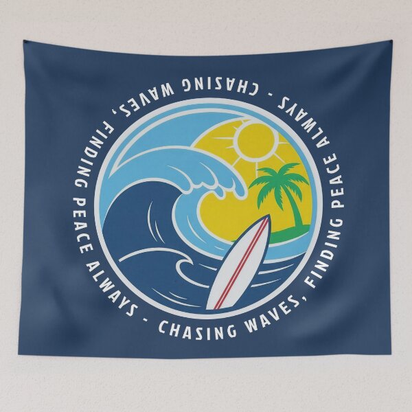 Item preview, Surf life - Always Chasing Waves Finding Peace Surfing Vibe designed and sold by KiwiRider.