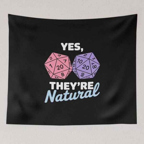 Item preview, Yes They're Natural 20 D20 Dice RPG Gamer designed and sold by EntroRhim.