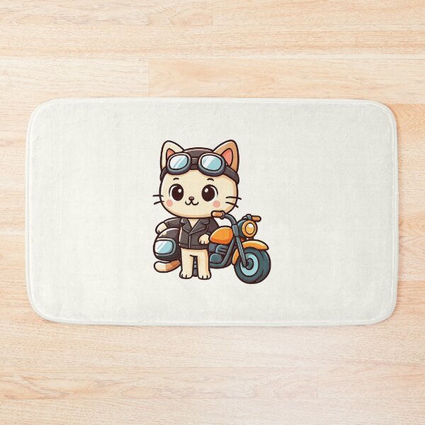 Item preview, Chibi Motorcycle Rider Cat designed and sold by HoopeStylee.