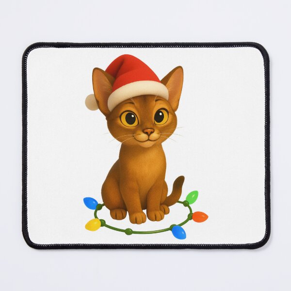 Item preview, Christmas Abyssinian Cat designed and sold by Sillytoe.