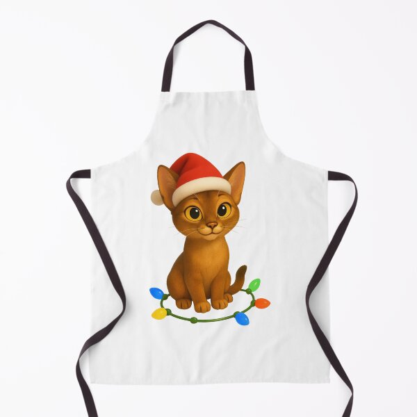 Item preview, Christmas Abyssinian Cat designed and sold by Sillytoe.