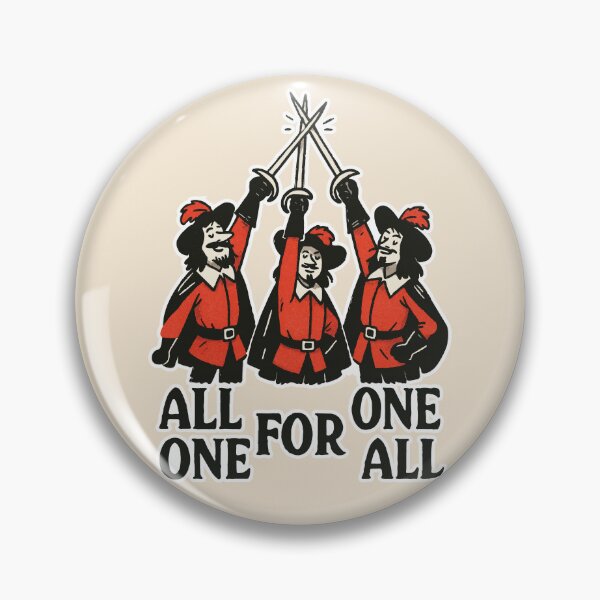 Item preview, The three musketeers all for one  designed and sold by CamaleonDesigns.