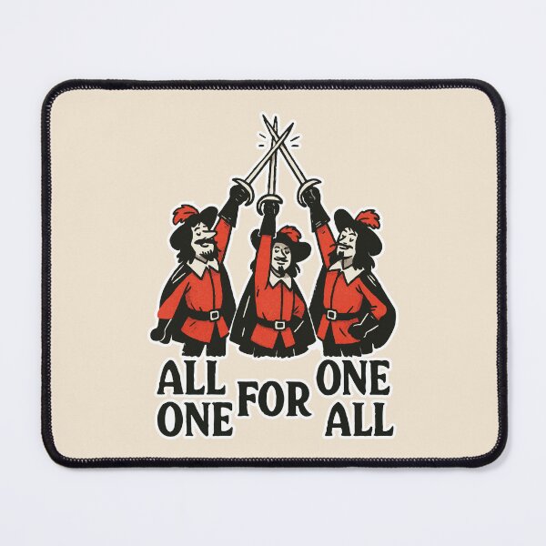 Item preview, The three musketeers all for one  designed and sold by CamaleonDesigns.