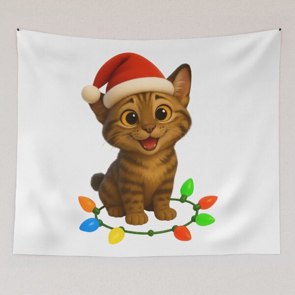 Item preview, Christmas American Bobtail Cat designed and sold by Sillytoe.
