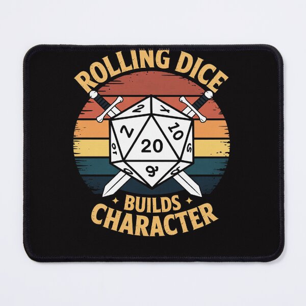 Item preview, Rolling Dice Builds Character RPG Tabletop Gamer designed and sold by Viepenny.