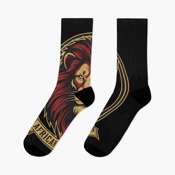 Item preview, Regal African Lion King Emblem designed and sold by Silent Watch Threads..