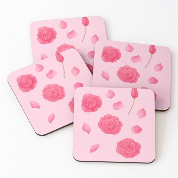 Item preview, Watercolor Rose Stickers – Pink Rose Petals Aesthetic designed and sold by PFS-.