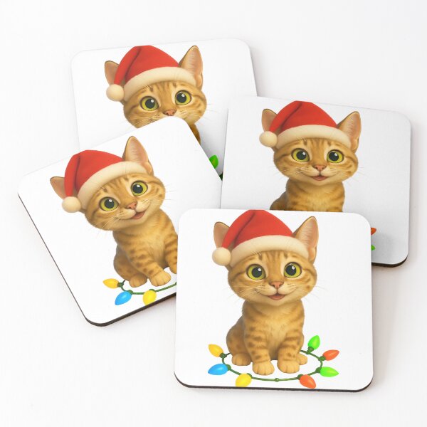 Item preview, Christmas Australian Mist Cat designed and sold by Sillytoe.
