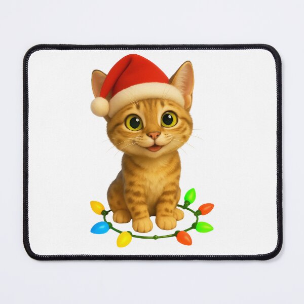 Item preview, Christmas Australian Mist Cat designed and sold by Sillytoe.