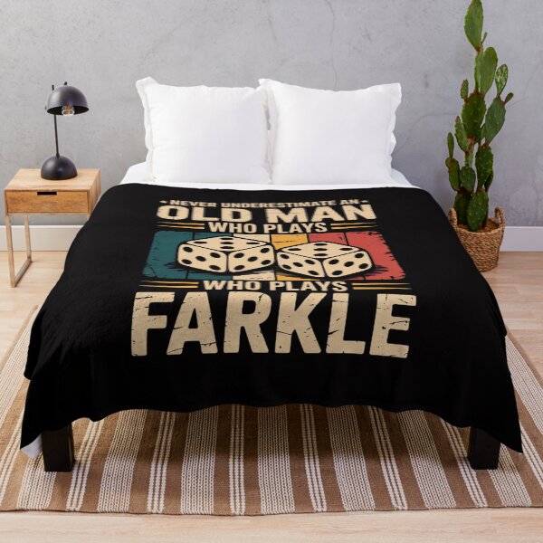Item preview, Never Underestimate Old Man Who Plays Farkle Farkle Dice designed and sold by Viepenny.