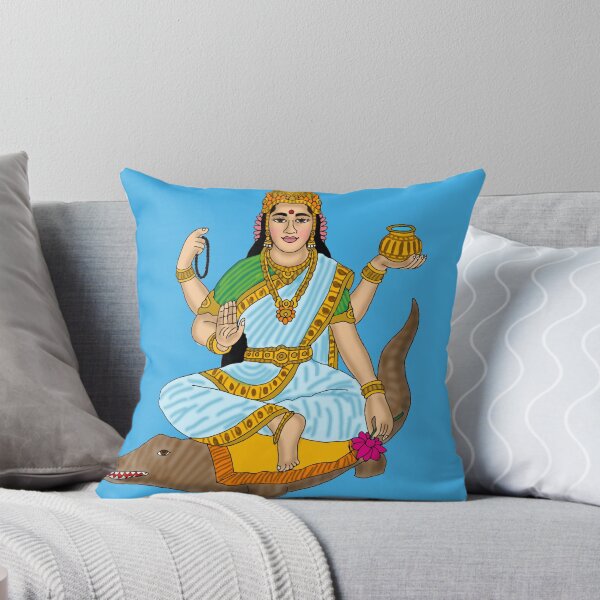 Item preview, Goddess Ganga – Sacred River Mother Artwork designed and sold by Harshit_Digital_Arts.
