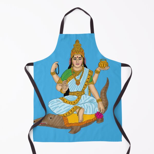 Item preview, Goddess Ganga – Sacred River Mother Artwork designed and sold by Harshit_Digital_Arts.