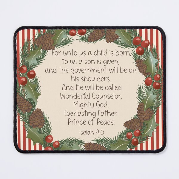 Item preview, Isaiah 9:6 designed and sold by Willow & Grace Designs.