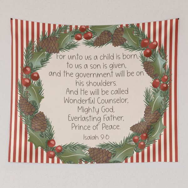 Item preview, Isaiah 9:6 designed and sold by Willow & Grace Designs.