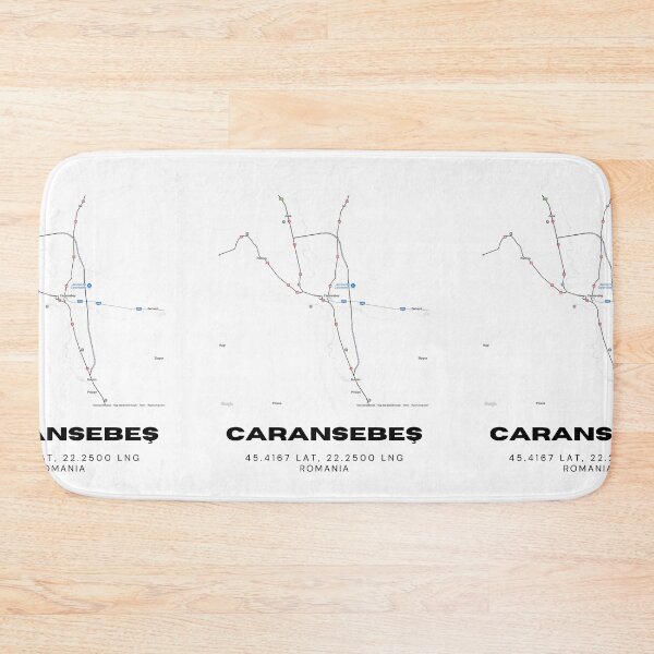 Item preview, Caransebeș Romania Minimalist Map Design designed and sold by RM-Journey.