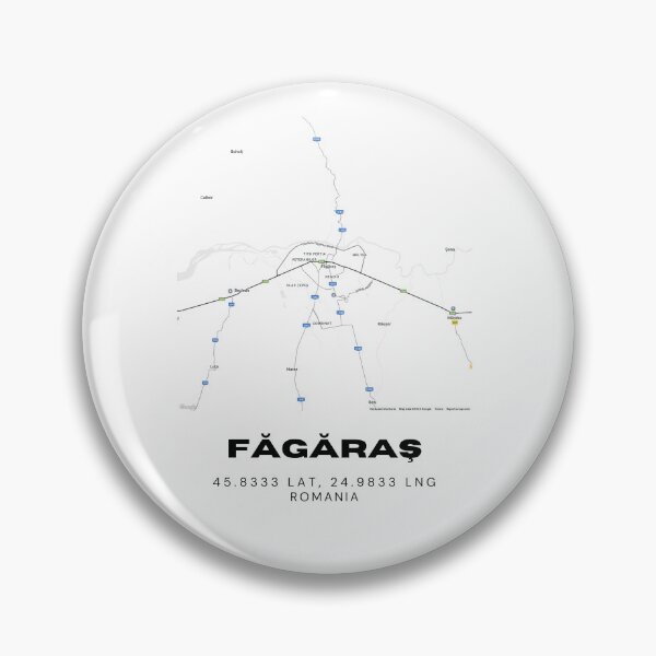 Item preview, Făgăraș Romania Minimalist City Map Artwork designed and sold by RM-Journey.