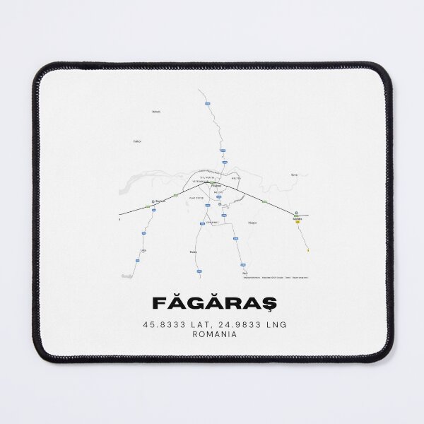 Item preview, Făgăraș Romania Minimalist City Map Artwork designed and sold by RM-Journey.