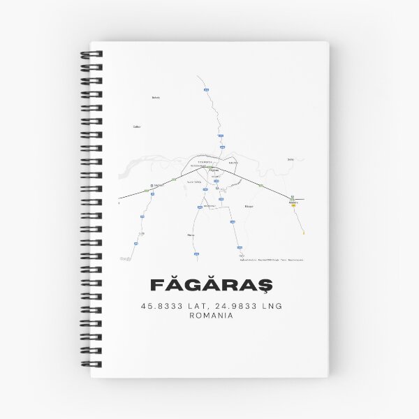 Item preview, Făgăraș Romania Minimalist City Map Artwork designed and sold by RM-Journey.