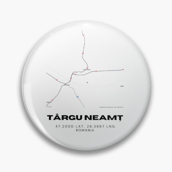 Item preview, Târgu Neamț Romania Minimalist Map Illustration designed and sold by RM-Journey.