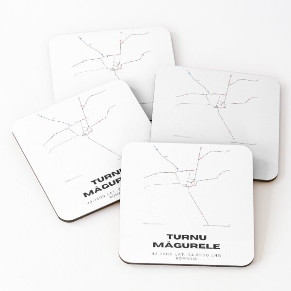 Item preview, Turnu Măgurele Romania Minimalist City Map Art designed and sold by RM-Journey.