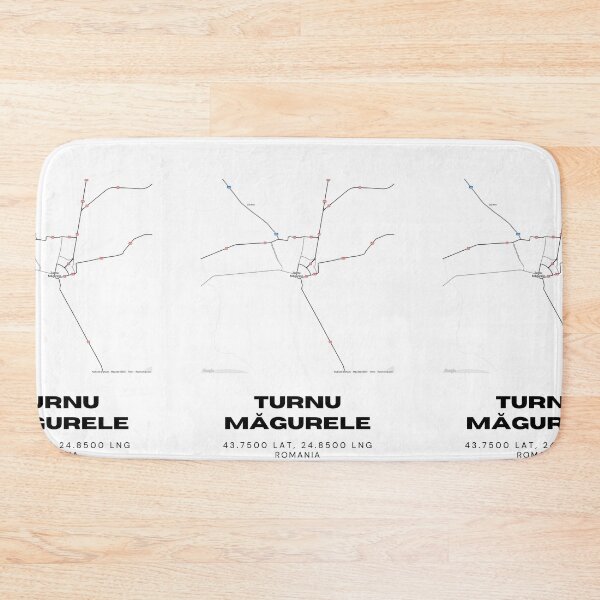 Item preview, Turnu Măgurele Romania Minimalist City Map Art designed and sold by RM-Journey.