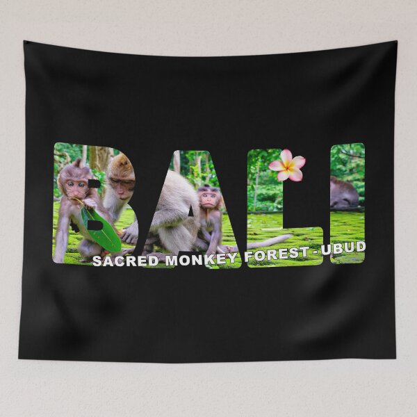 Item preview, BALI Sacred Monkey Forest Ubud - Cute Little Monkey Family designed and sold by Adam Gormley.