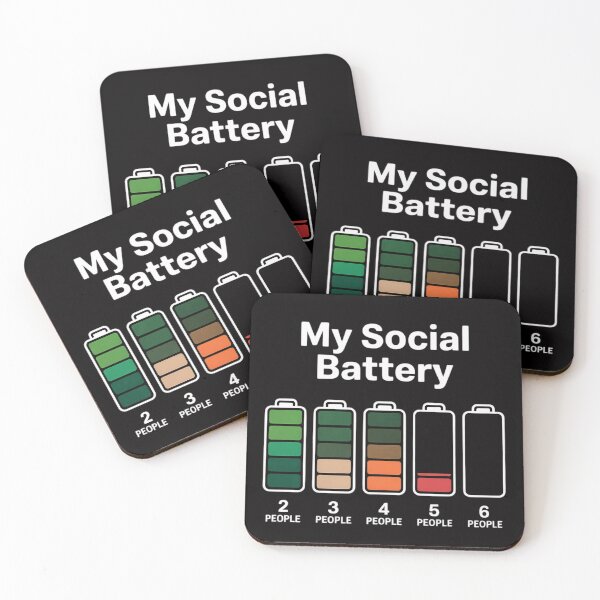 Item preview, My Social Battery Low Energy Anti Social Introvert designed and sold by CareTopping.