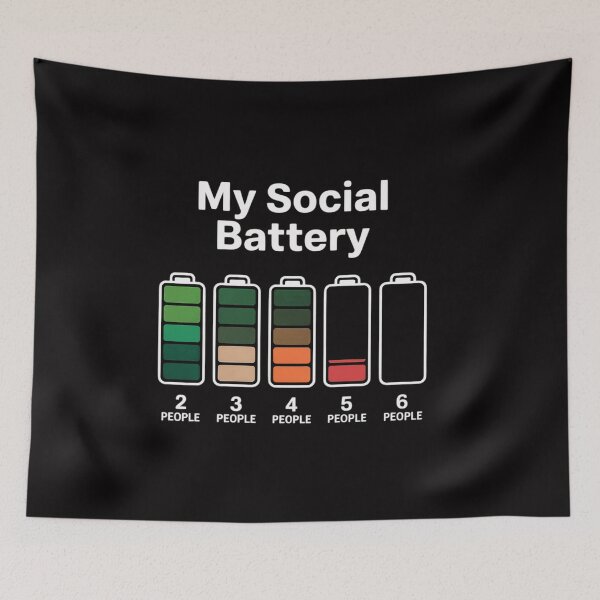 Item preview, My Social Battery Low Energy Anti Social Introvert designed and sold by CareTopping.