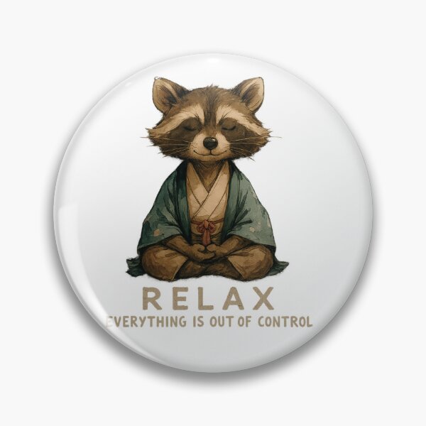 Item preview, Relax Raccoon Everything Is Out Of Control designed and sold by Idontwannaknow.