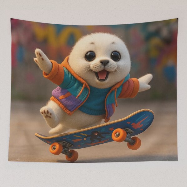 Item preview, Christmas Harp Seal designed and sold by Sillytoe.