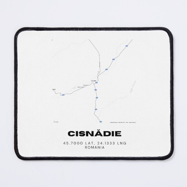 Item preview, Cisnădie Romania Minimalist Map Illustration designed and sold by RM-Journey.