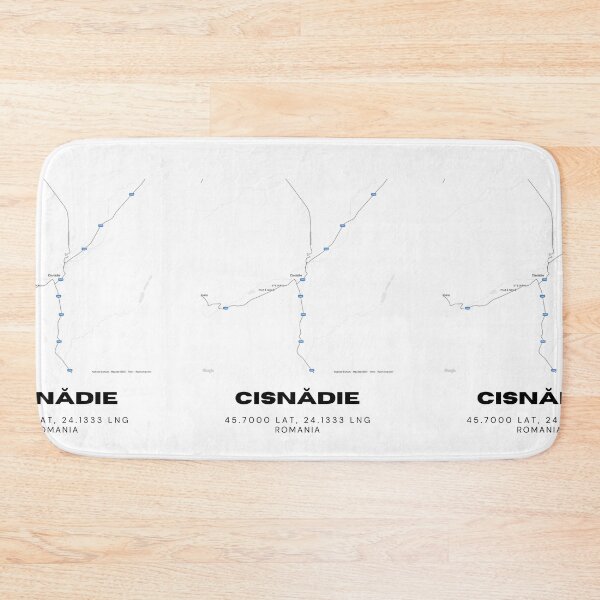 Item preview, Cisnădie Romania Minimalist Map Illustration designed and sold by RM-Journey.