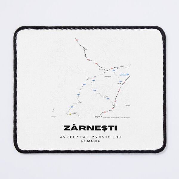 Item preview, Zărnești Romania Minimalist Map Artwork designed and sold by RM-Journey.