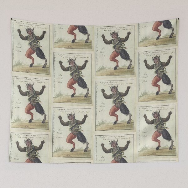 Item preview, Medieval demon designed and sold by Vintage Designs +.