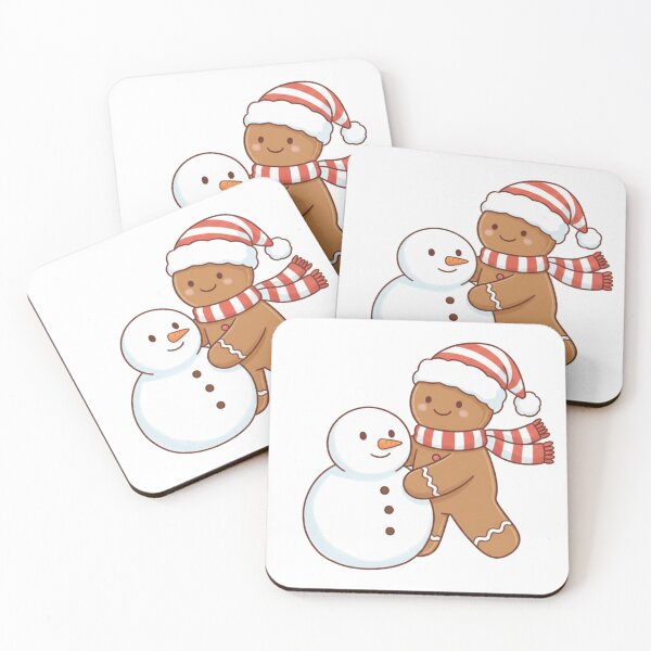 Item preview, Kawaii Gingerbread Man & Snowman designed and sold by BloodMoonDesigns.