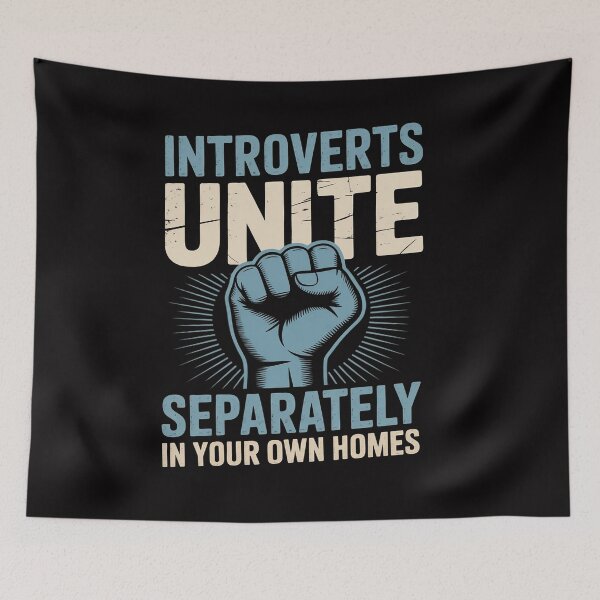 Item preview, Introverts Unite Separately - Introverted Antisocial designed and sold by CareTopping.