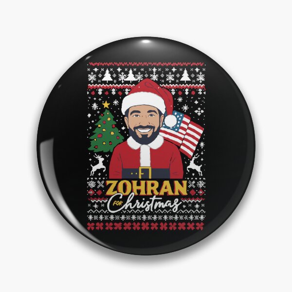 Item preview, Zohran For Christmas American Flag Ugly Sweater Christmas Design designed and sold by jakaun.