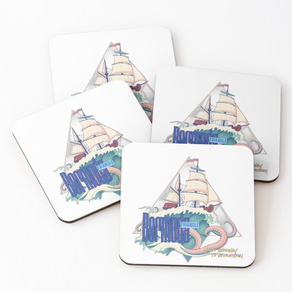 Item preview, Bermuda Triangle Gateway to Adventure – Retro Kraken & Ship Travel Poster designed and sold by NSB-Design.