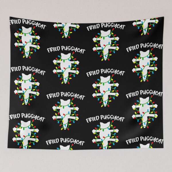 Item preview, Fried Pussycat Cat With Christmas Lights Christmas Vacation Scene designed and sold by jakaun.